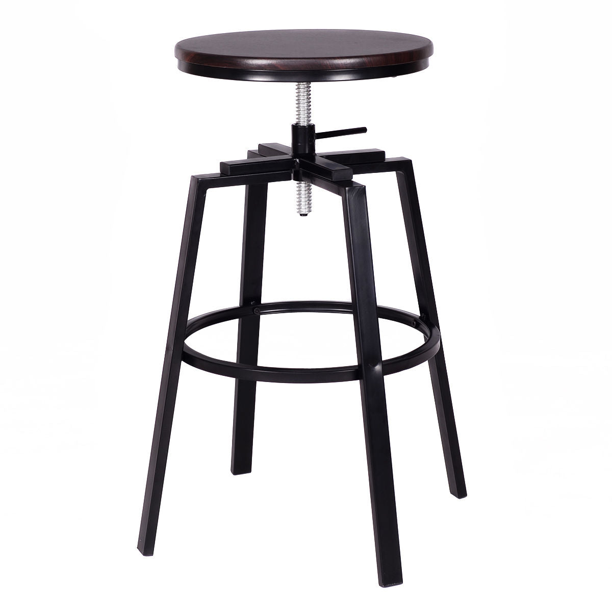 Set of 2 Adjustable Vintage Bar Stool