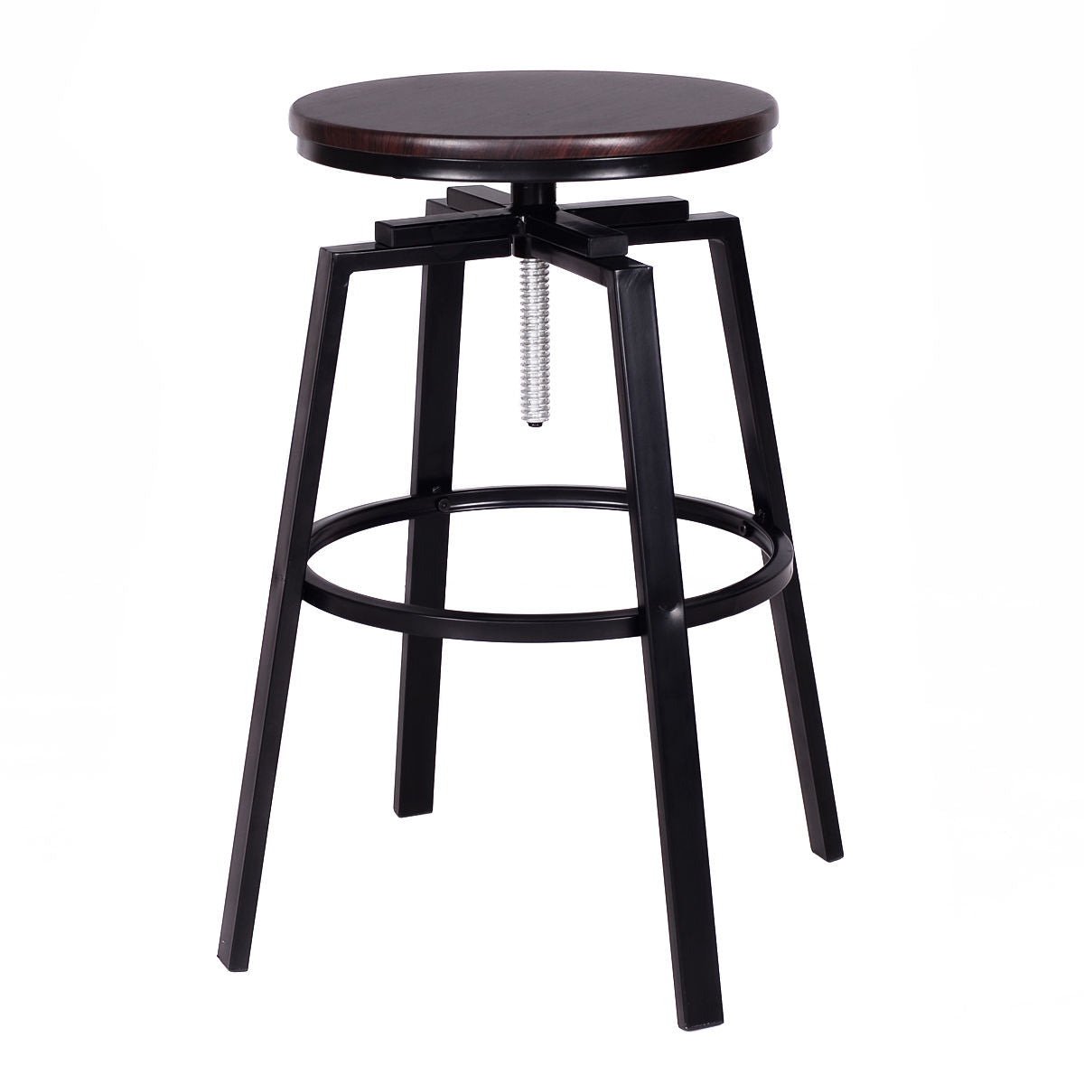 Set of 2 Adjustable Vintage Bar Stool