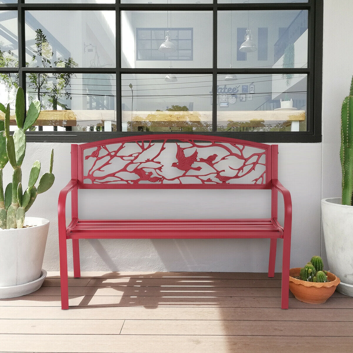 Patio Garden Bench Park Yard Outdoor FurnitureÂ 