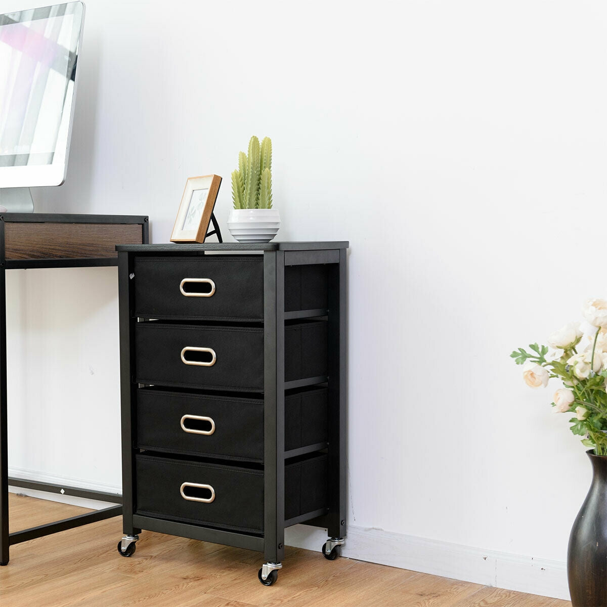 Rolling Heavy-Duty File Cabinet