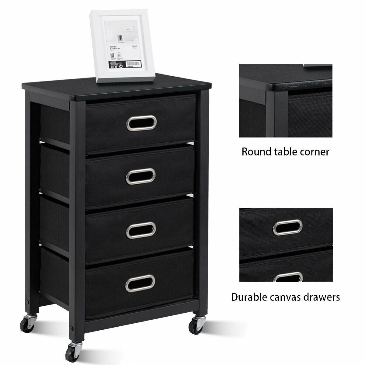 Rolling Heavy-Duty File Cabinet