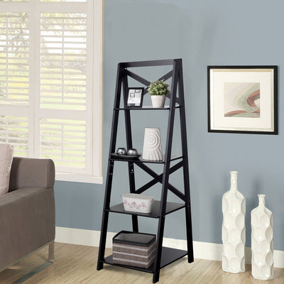 4-Tier Ladder Space-saving BookshelfÂ 