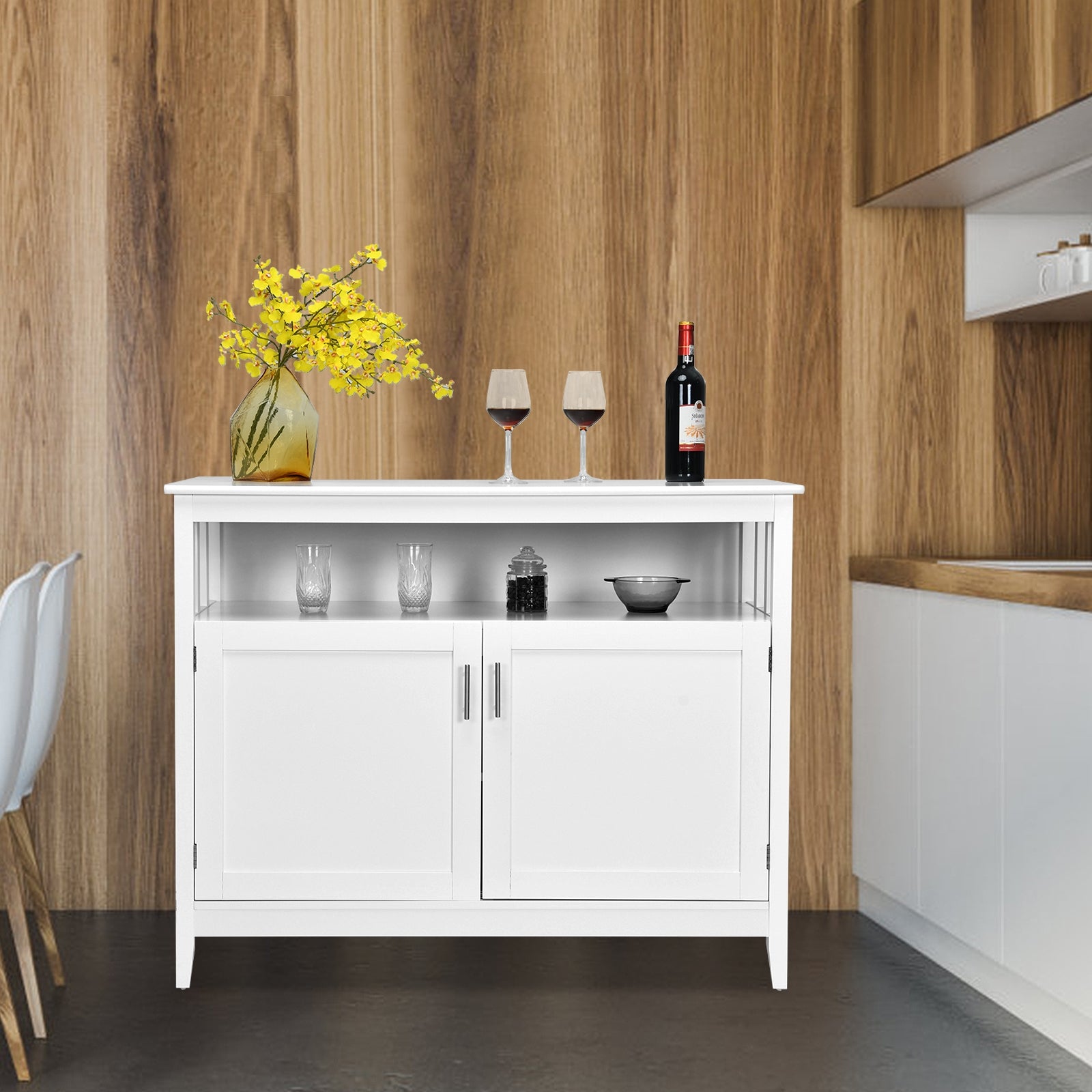 Modern Practical and Beautiful Wooden Kitchen Lockers with Large Storage Space