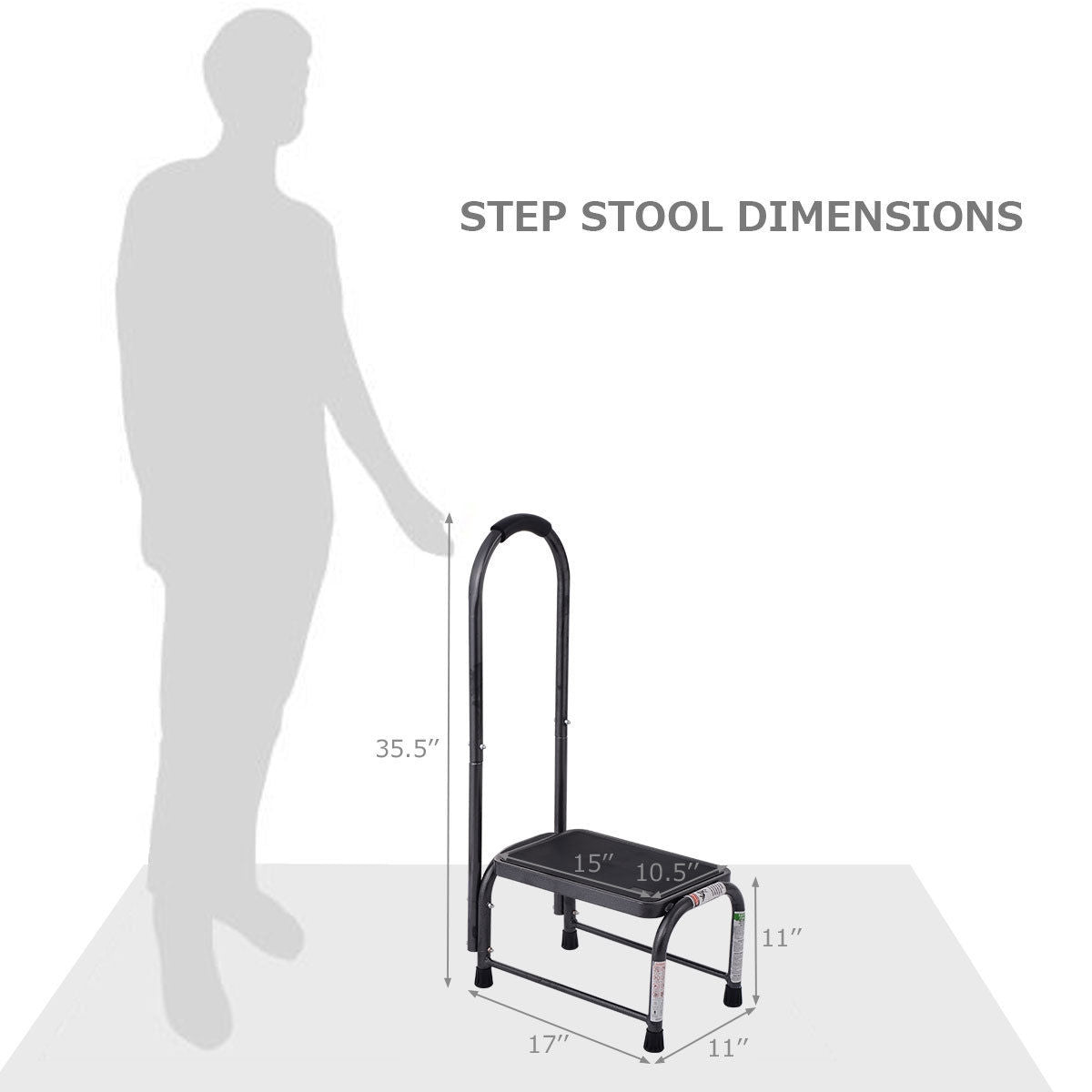 330 lbs Non-Slip Heavy Duty Step Stool