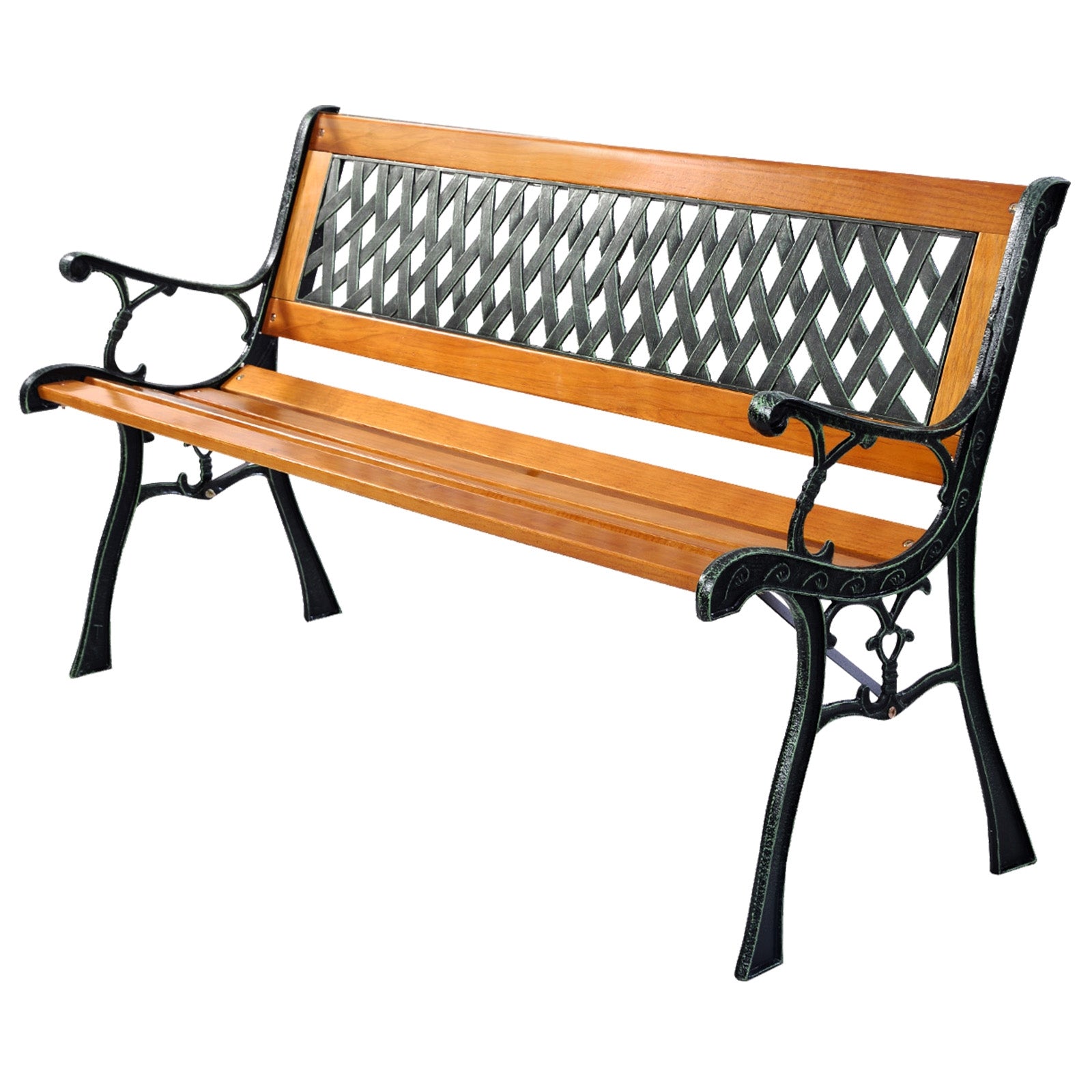 Outdoor Cast Iron Patio BenchÂ 