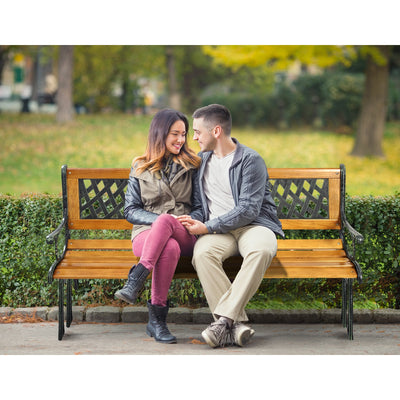 Outdoor Cast Iron Patio BenchÂ 