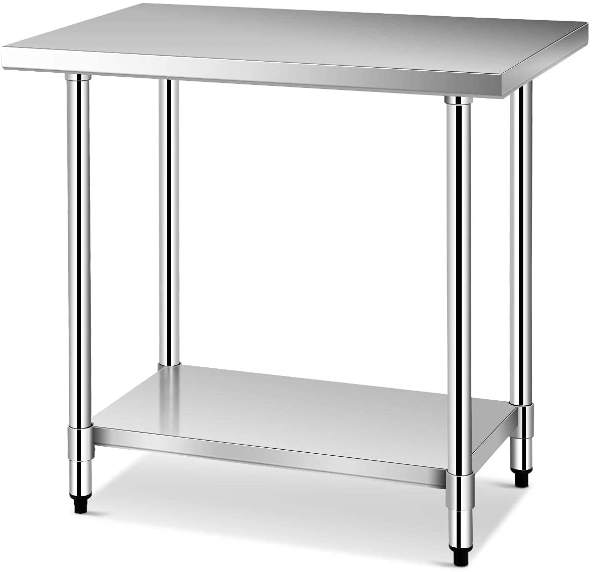 24 x 36 Inch Stainless Steel Commercial Kitchen Food Prep Table