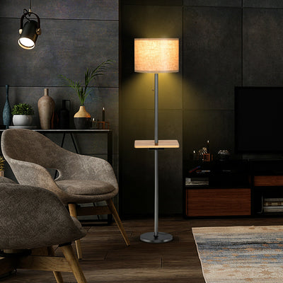 Modern Floor Lamp with Tray Table 