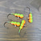 Big Sky Gruesome Grubs Glow Jigs 1/8oz 4/pack