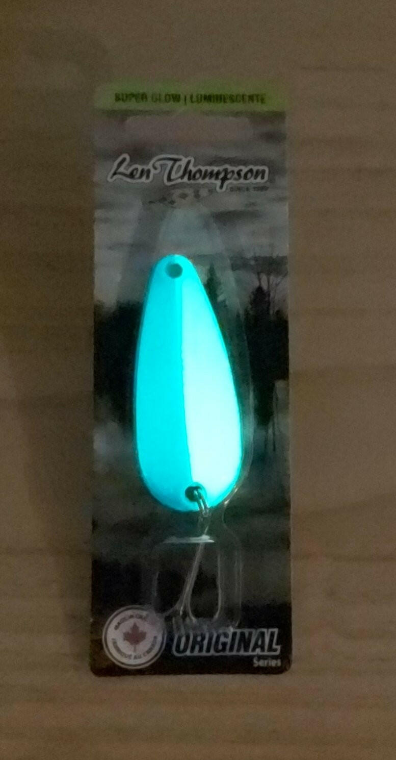 Len Thompson Glowing White & Blue Spoons 