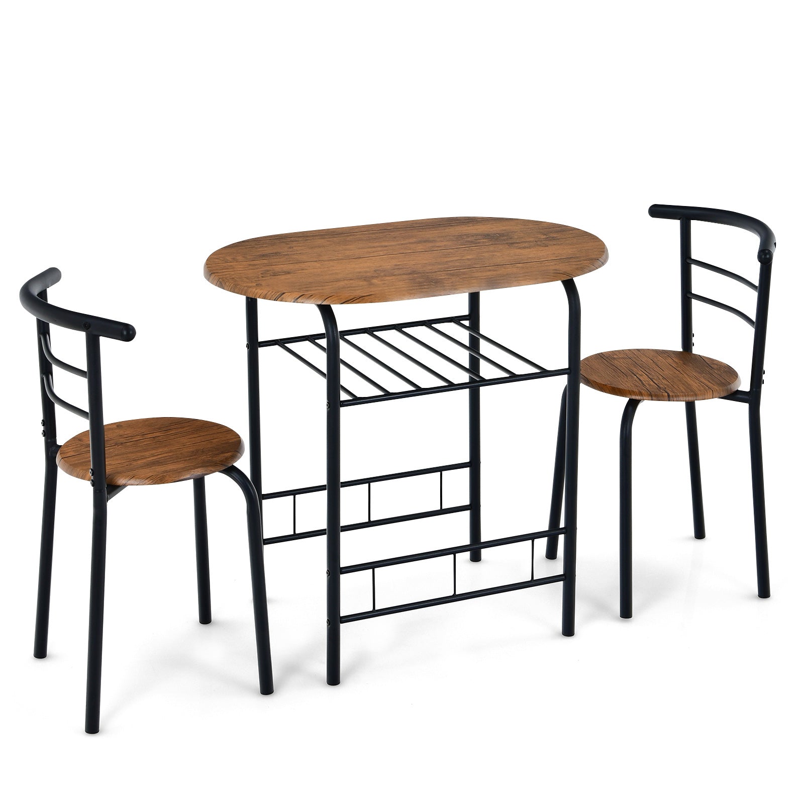 3-Piece Space-Saving Bistro Set for Kitchen and Apartment