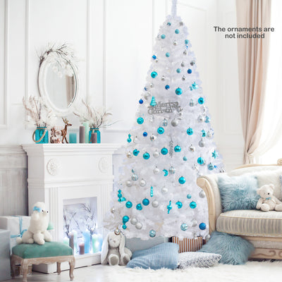8 ft White Christmas Tree with Solid Metal Stand-8 ftÂ 
