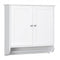 Wall Mounted Bathroom Storage Medicine Cabinet with Towel Bar-White