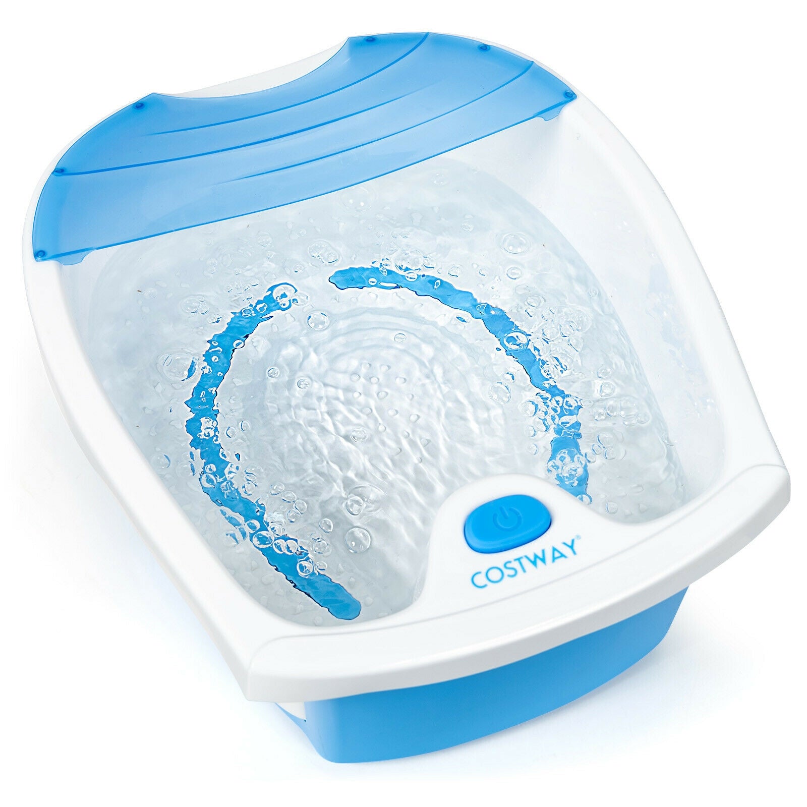 Foot Spa Bath with Bubble Massage-Blue