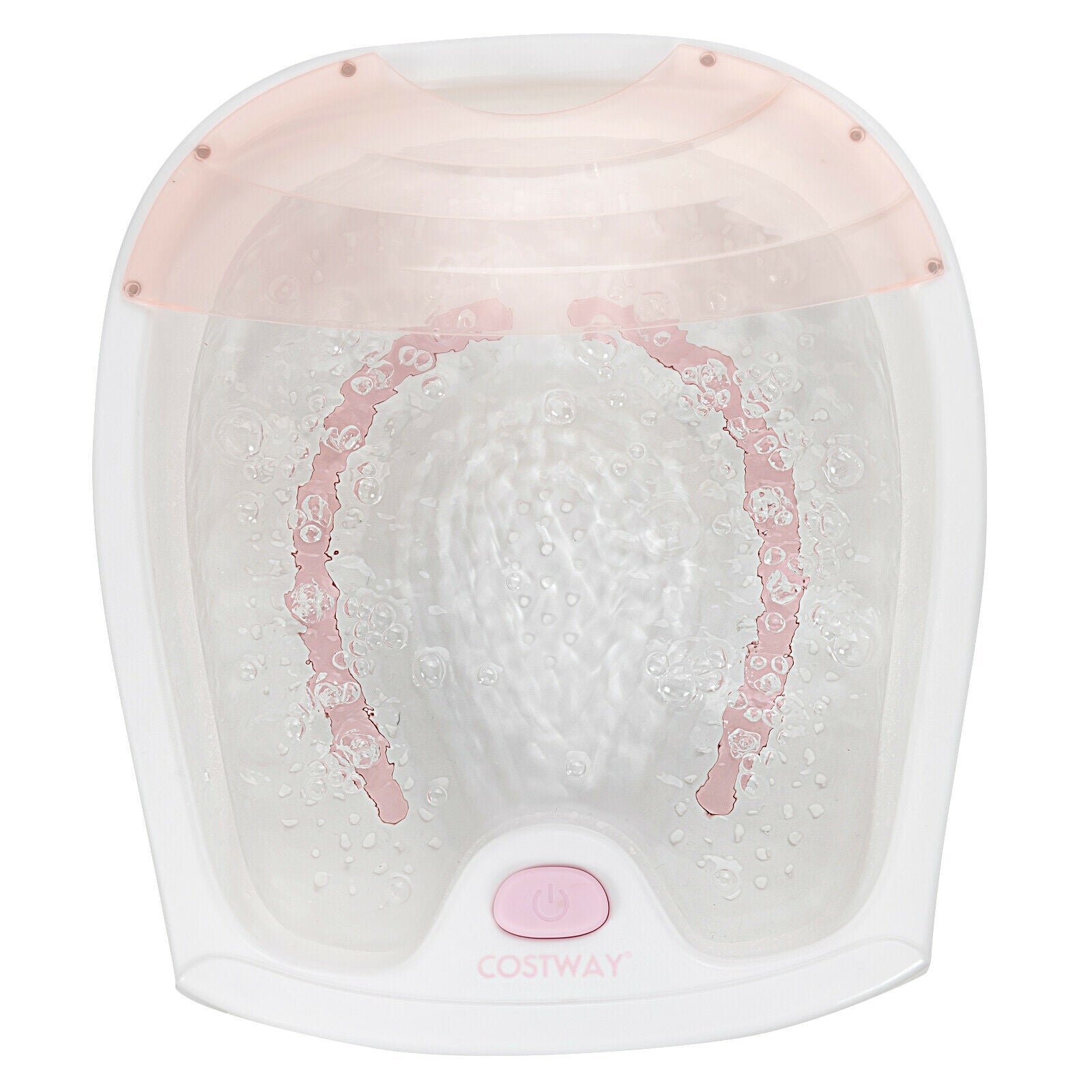 Foot Spa Bath with Bubble Massage-Pink