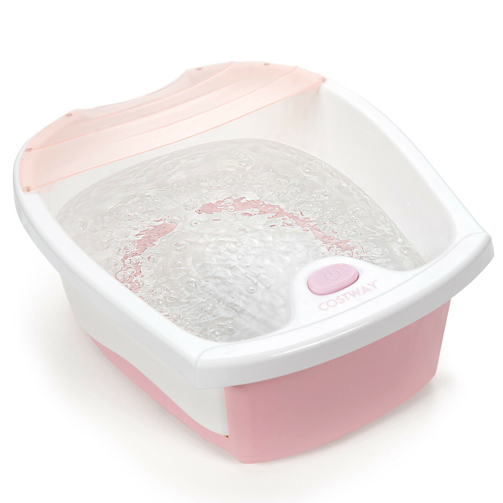 Foot Spa Bath with Bubble Massage-Pink