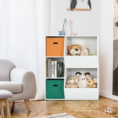 Kids Toy Storage Cabinet Shelf Organizer-Multicolor 