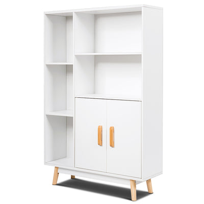 Free Standing Pantry Cabinet with 2 Door Cabinet and 5 ShelvesÂ 