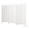 6-Panel Room Divider Folding Privacy Screen-White