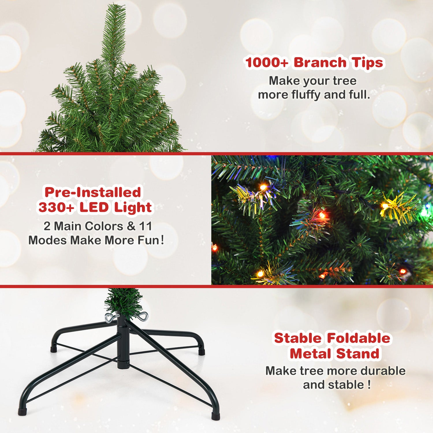 Artificial Premium Hinged Christmas Tree-6 ft