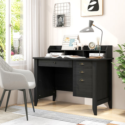 PC Laptop Writing Computer Desk -BlackÂ 