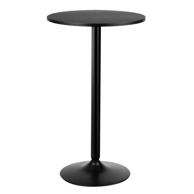 24 Inch Modern Style Round Cocktail Table with Metal Base and MDF Top 