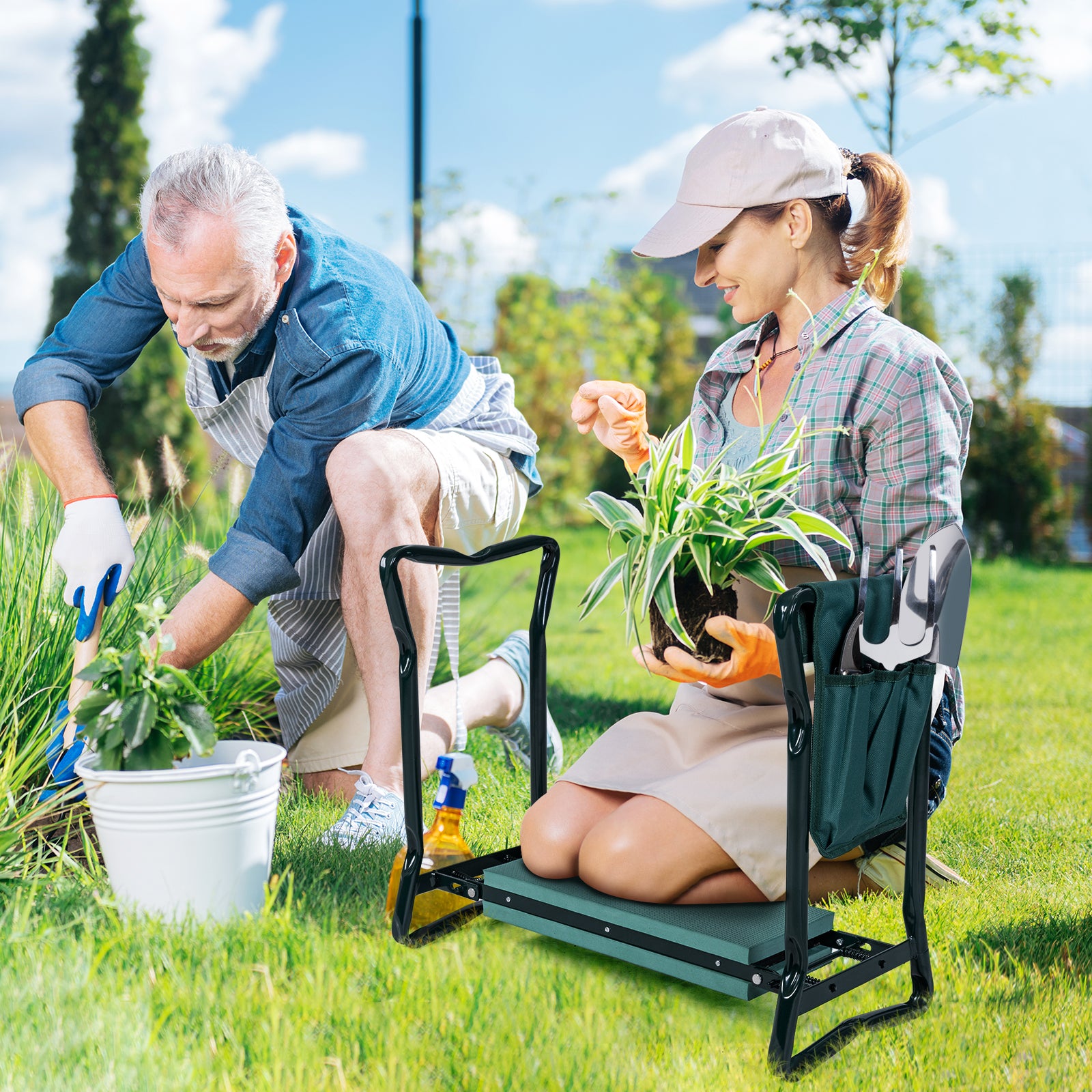 Folding Sturdy Garden Kneeler Pad and Cushion Seat