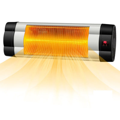 1500W Adjustable Infrared Wall-Mounted Patio Heater with Remote ControlÂ 
