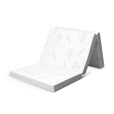 4 Inch Tri-fold Cool Gel Memory Foam Mattress-Twin XL 
