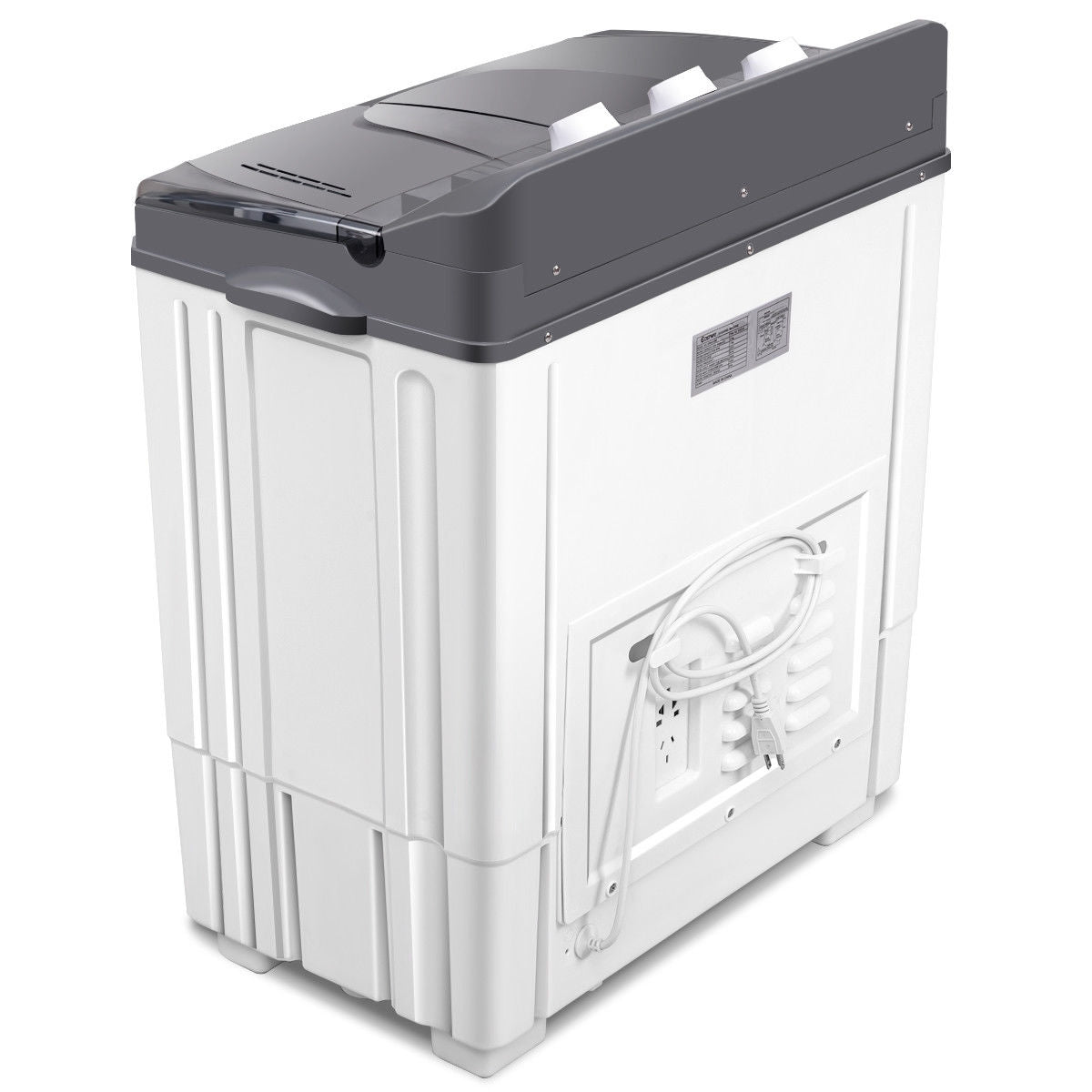 20 lbs Portable Semi-Automatic Twin-tub Washing Machine 