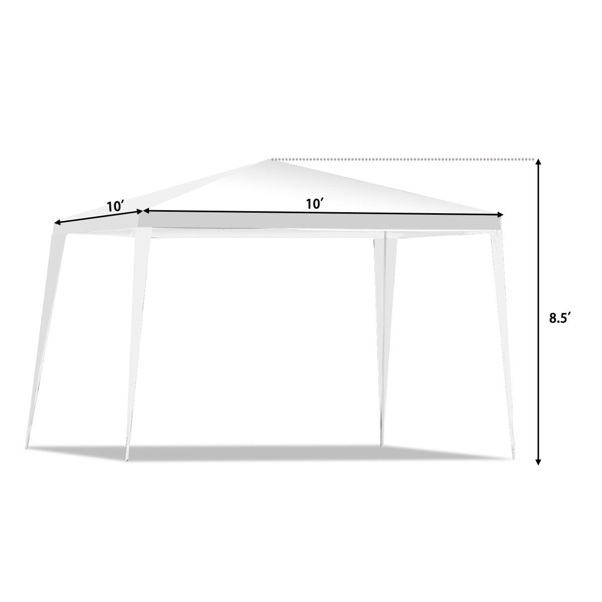 10 x 10 Feet Outdoor Wedding Canopy Tent for Backyard