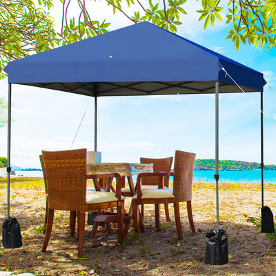 8â€™x8' Outdoor Pop up Canopy Tent  w/Roller Bag-BlueÂ 