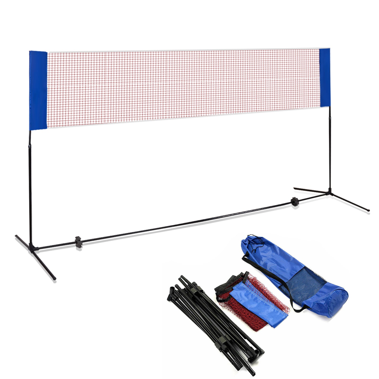 14 x 5 Feet Portable Beach Training Badminton Net with Carrying BagÂ 