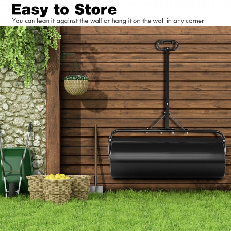 Metal Lawn Roller with Detachable Gripping Handle