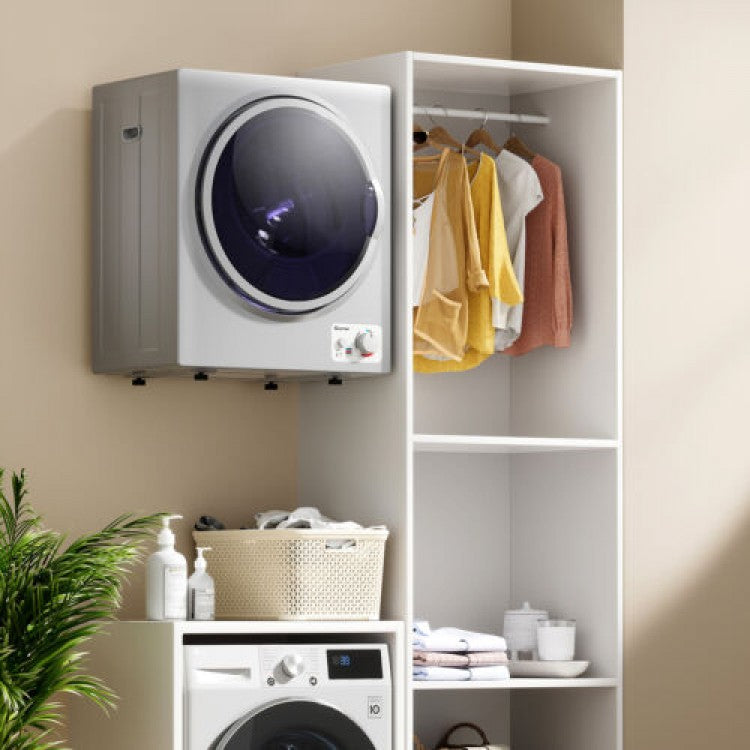 1.5 Cu. Ft. Portable Electric Clothes Dryer with Stainless Steel Tub, 10-Lb Capacity
