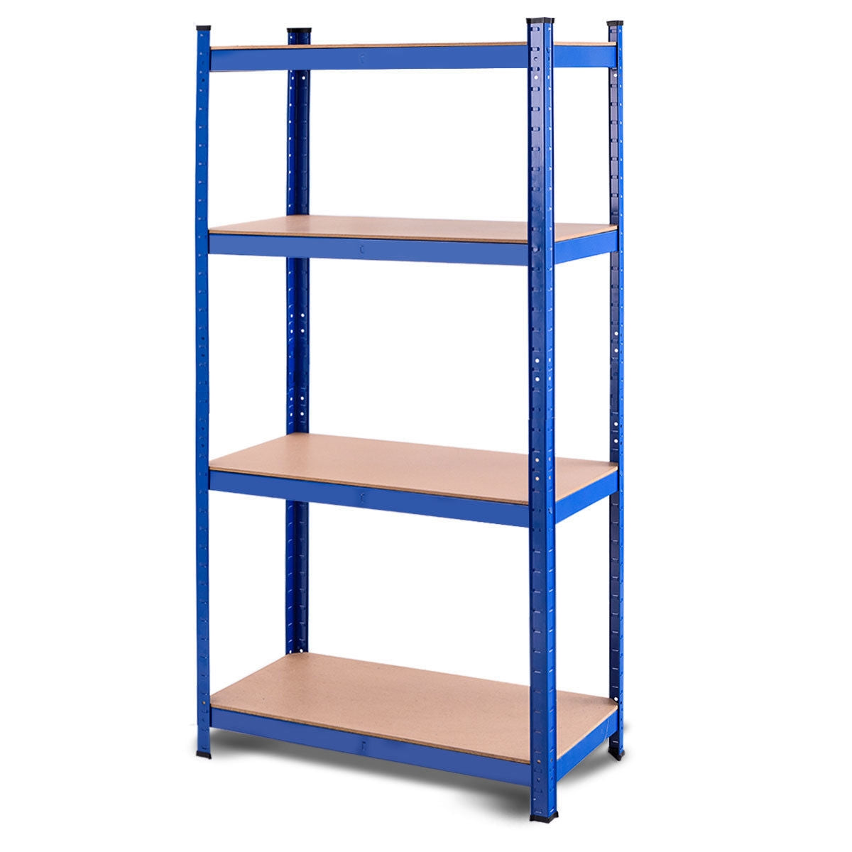 Adjustable Heavy Duty 4 Level Garage Tool Shelf Storage-Blue