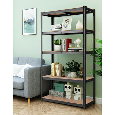 35.5 x 71 Inch Adjustable 5-Layer 2000 lbs Capacity Tool Shelf-BlackÂ 