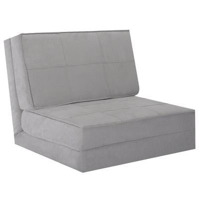 Convertible Lounger Folding Sofa Sleeper Bed-GrayÂ 