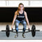56 Inch Olympic Hexagon Deadlift Trap Bar with Folding Grips Powerlifting-Black