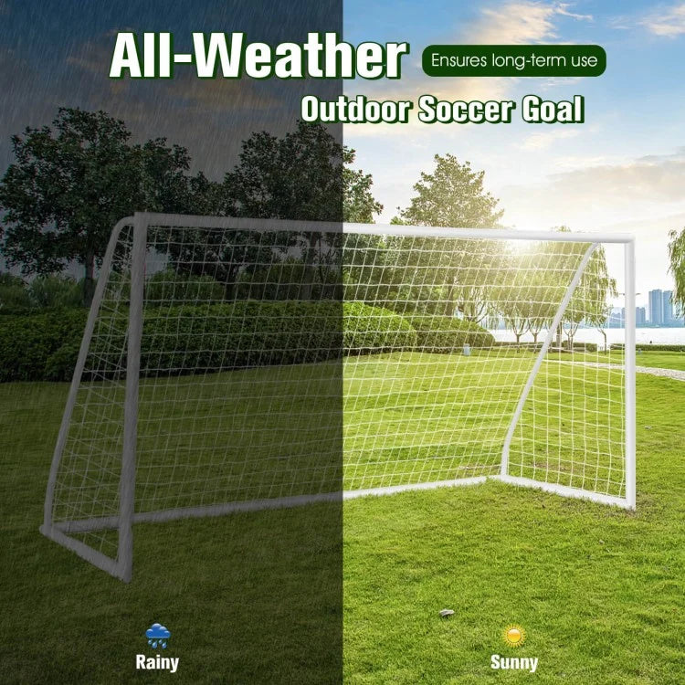 Soccer Goal with Strong UPVC Frame & High-Strength Netting (6 ft / 12 ft Options)