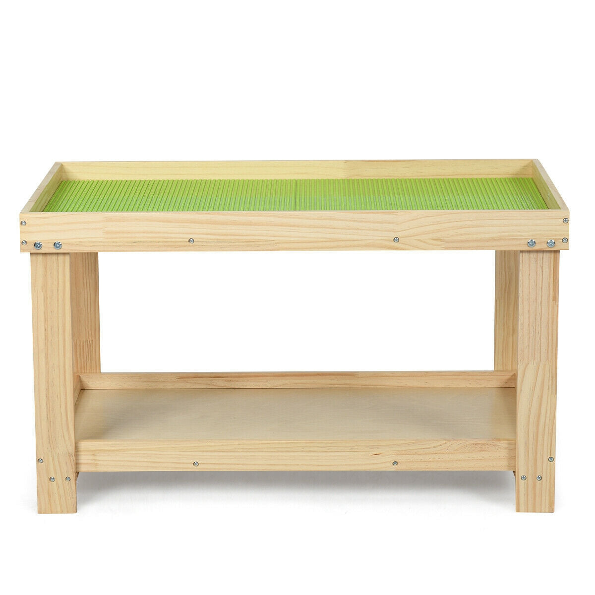 Solid Multifunctional Wood Kids Activity Play Table-Natural