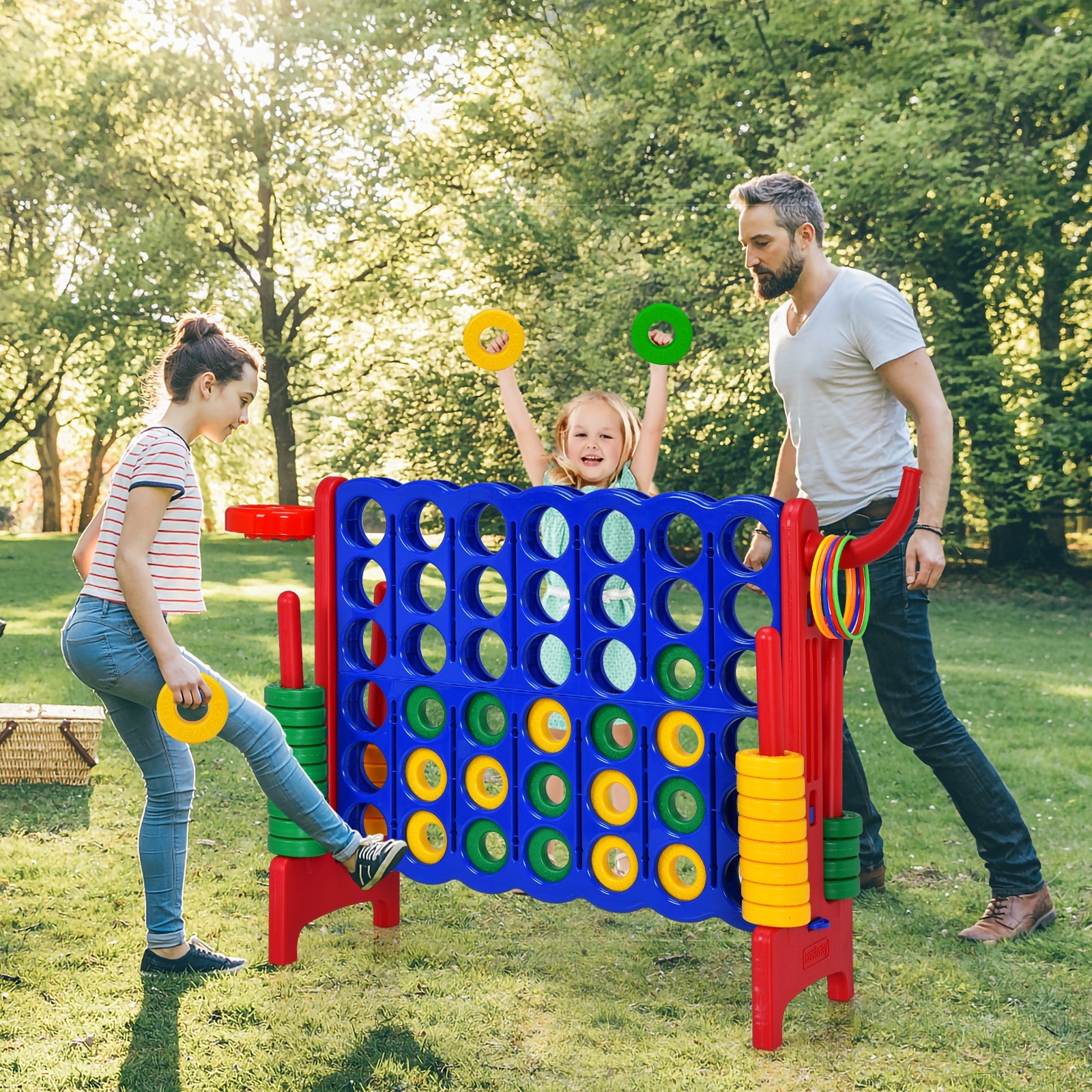 2.5ft 4-to-Score Giant Game Set-RedÂ 