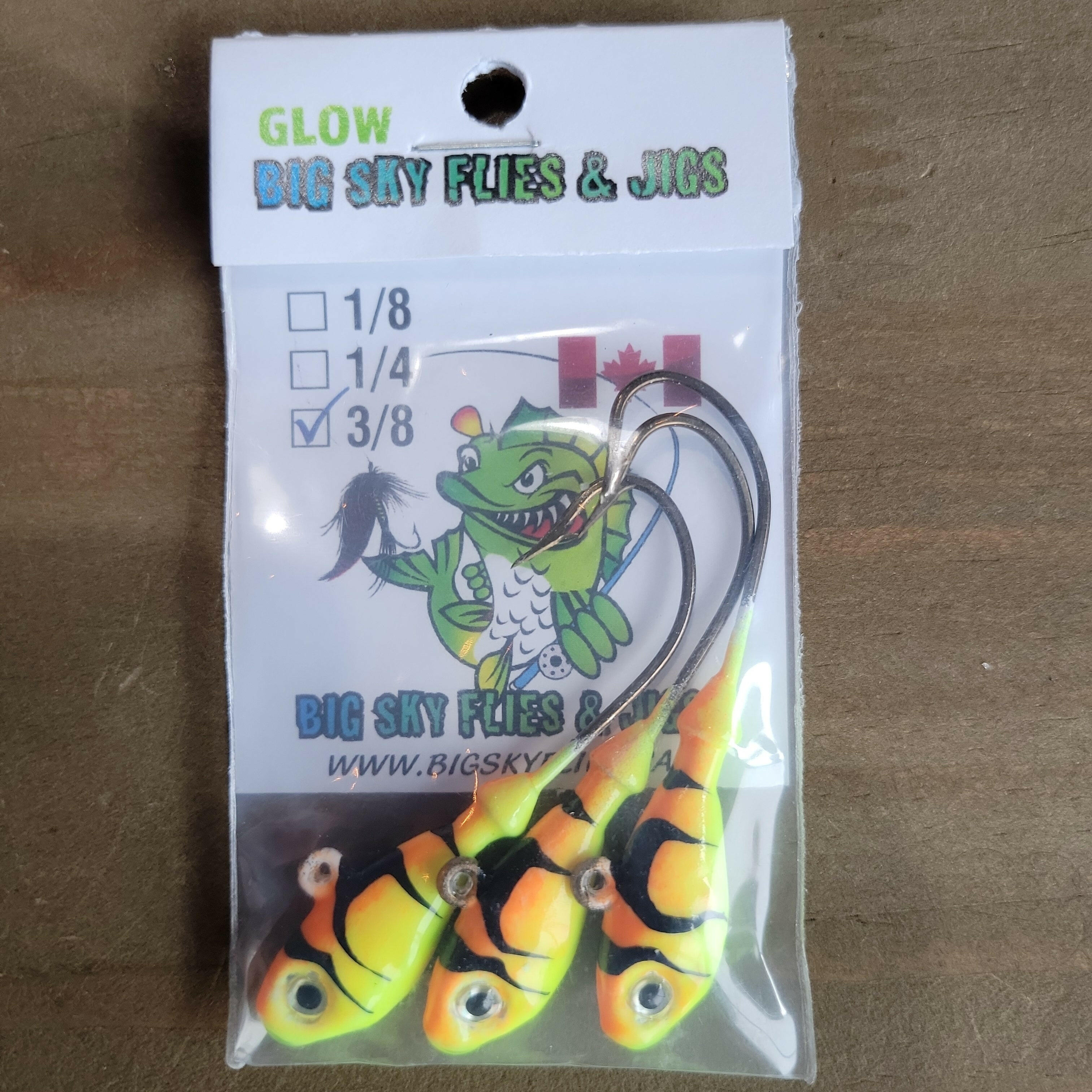 Big Sky Deluxe Minnows Jigs 3/8oz 3/pk 
