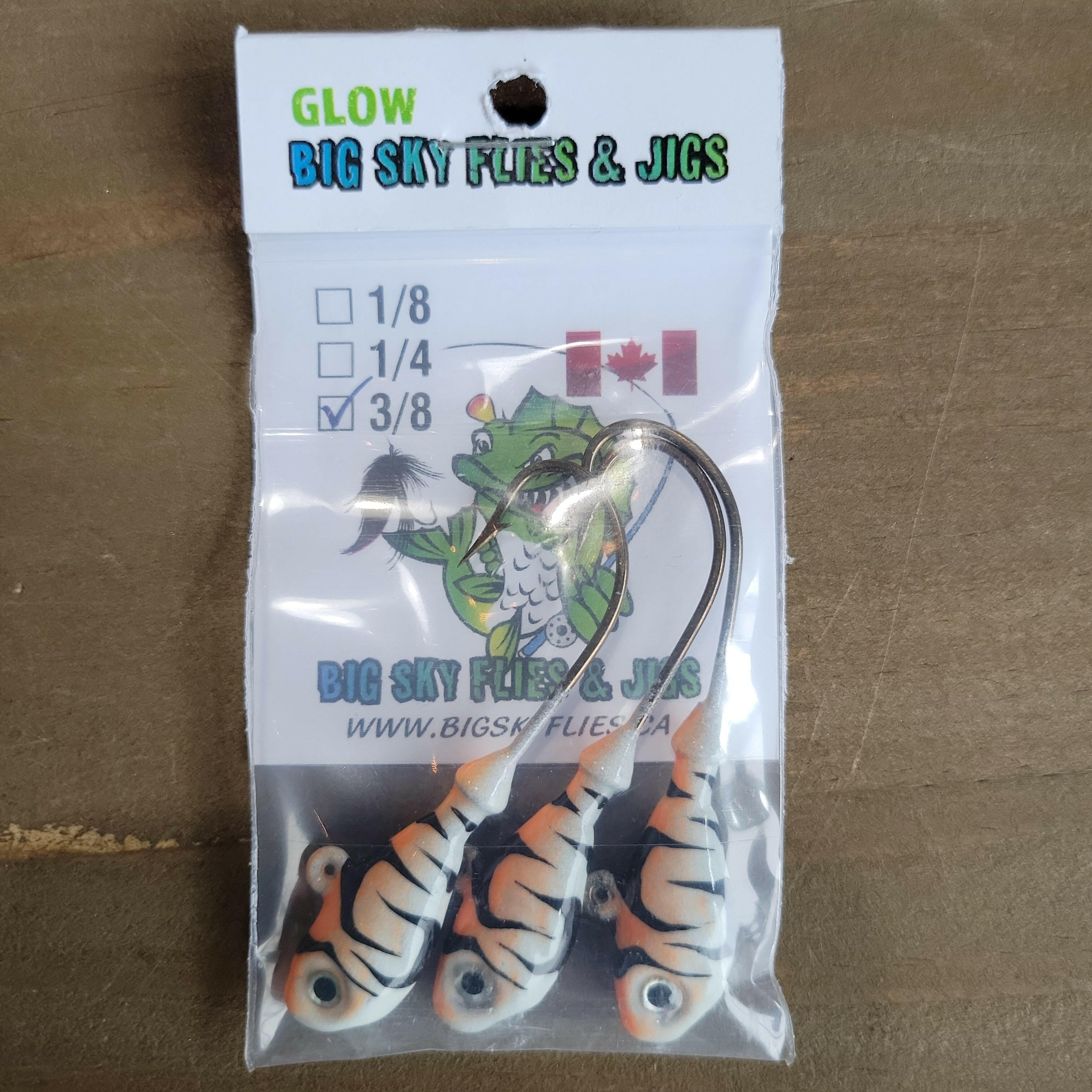 Big Sky Deluxe Minnows Jigs 3/8oz 3/pk 