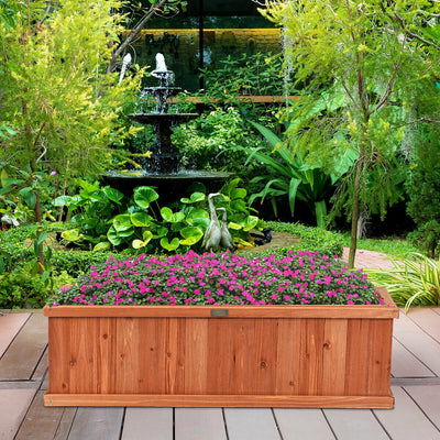 Wooden Decorative Planter Box for Garden Yard and WindowÂ 