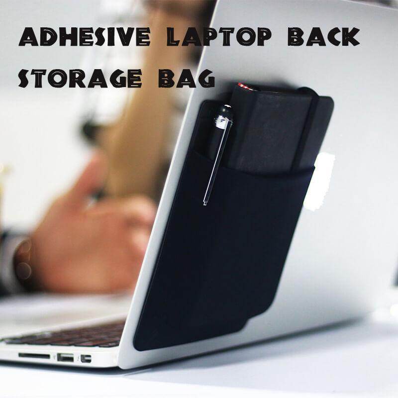 Adhesive Laptop Back Storage Bag Laptop Organizer 