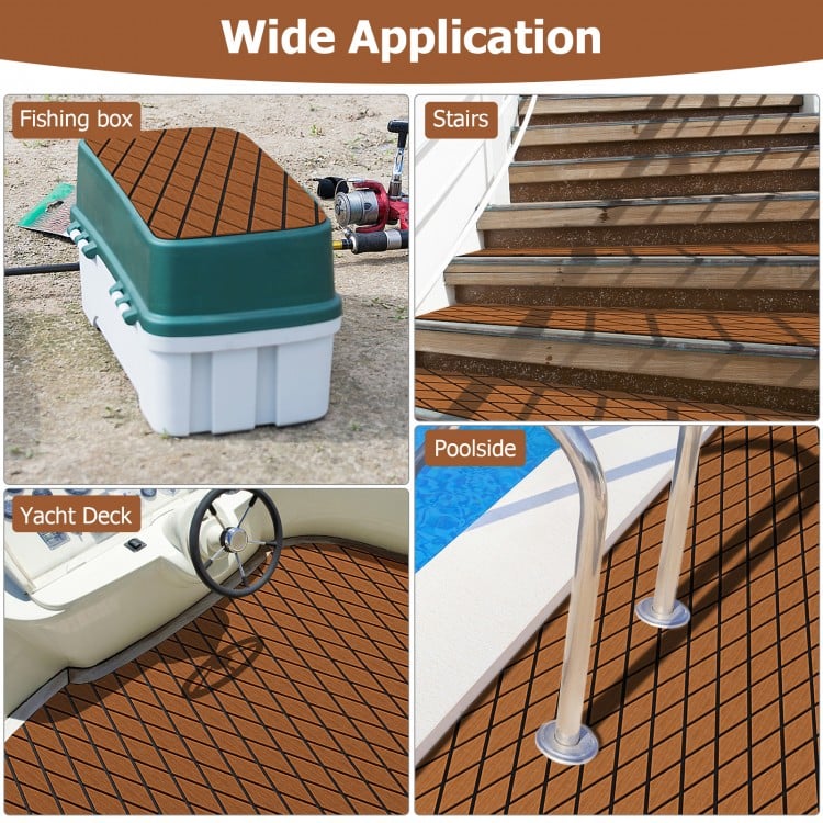 EVA Foam Boat Decking Sheet with Diamond Shape for Boat Surfboard