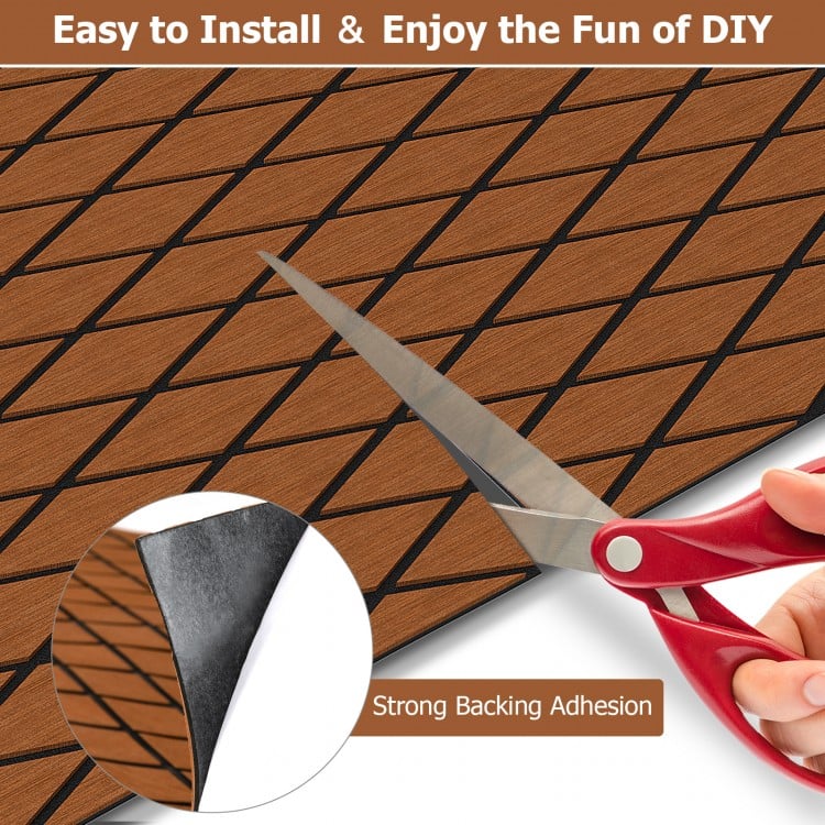 EVA Foam Boat Decking Sheet with Diamond Shape for Boat Surfboard