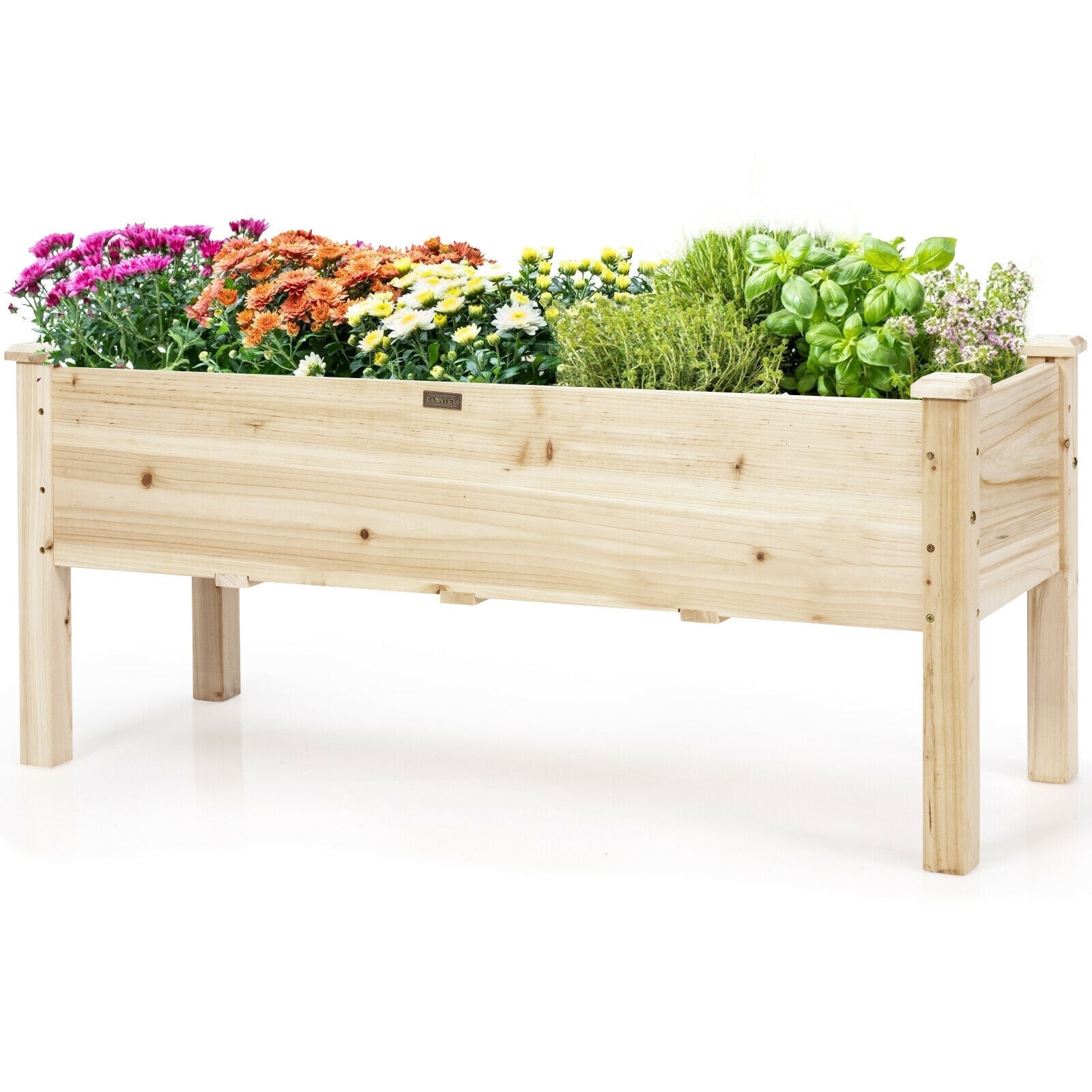 Raised Garden Bed Elevated Planter Box Wood for Vegetable Flower Herb