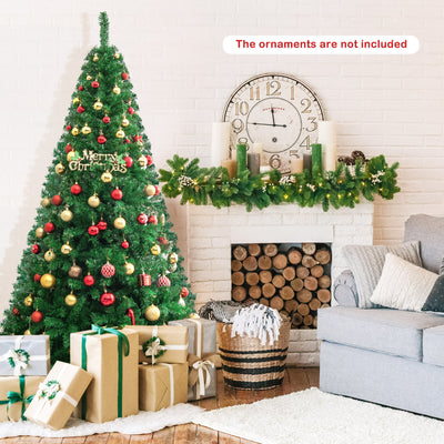 Artificial PVC Hinged Christmas Tree with Solid Metal Stand-7 ftÂ 